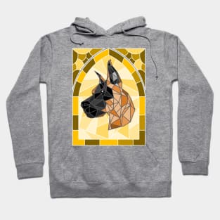 Stained Glass Fawn Great Dane Hoodie